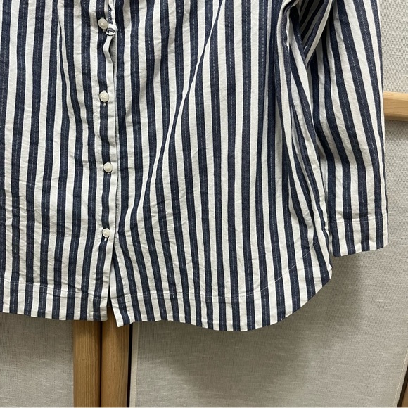 Madewell Shimmer Stripe Off-the-Shoulder Top Size S - Picture 6 of 9